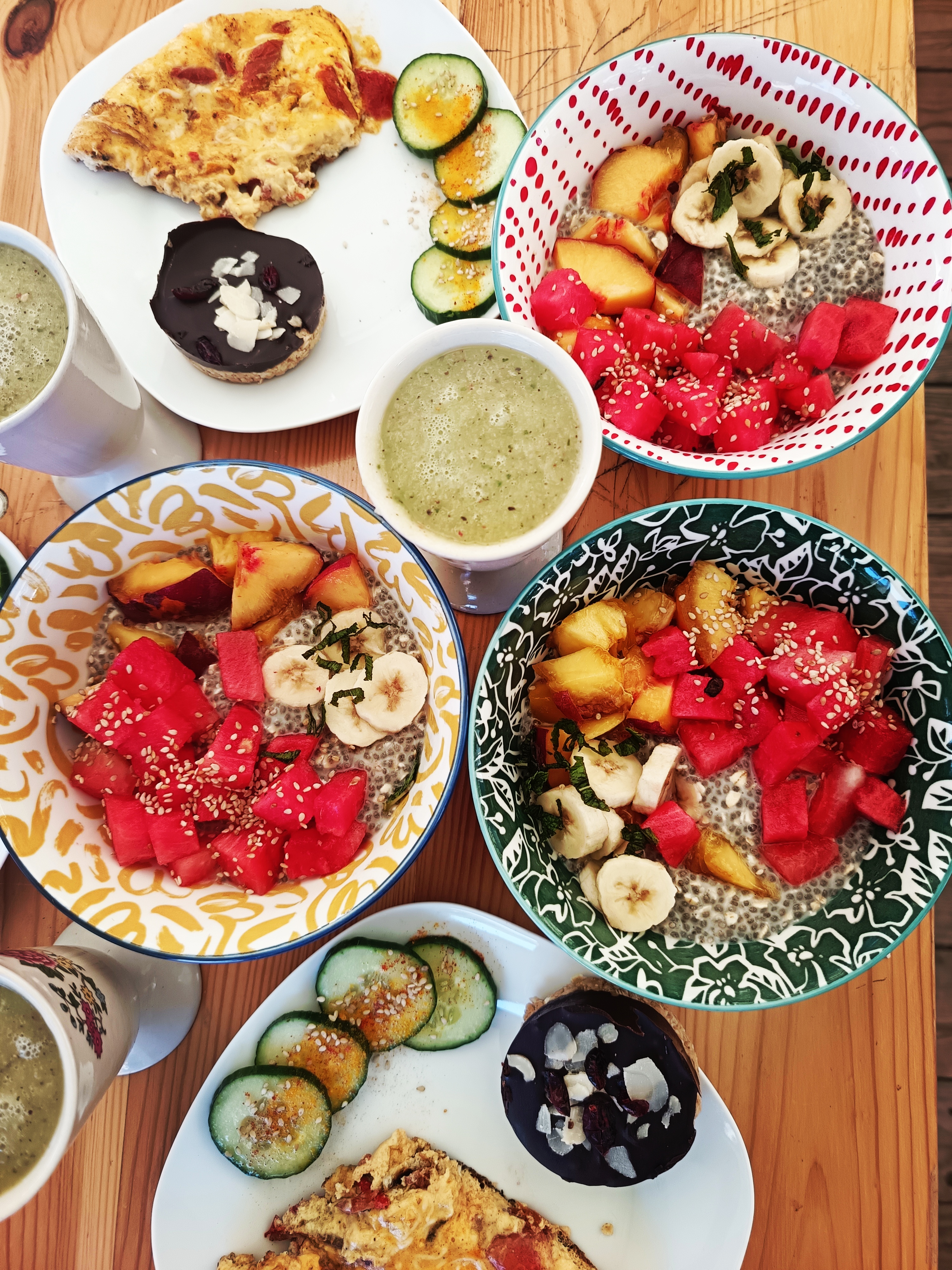 Espace petit-déjeuner en plein air